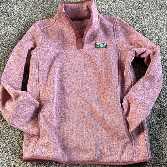 Pink L.L. Bean pullover jacket. - Picture 5 of 6